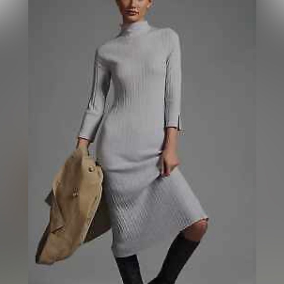 Anthropologie Dresses & Skirts - Daily Practice Grey Sweater Dress Size M